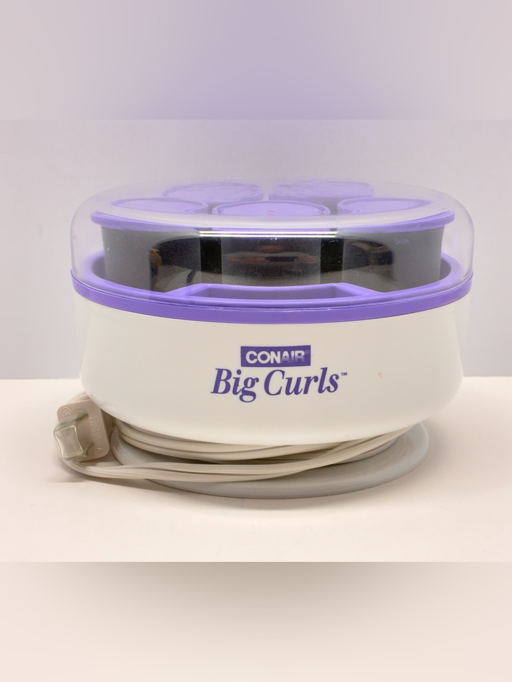 Conair Big Curls TS6 Travel Compact 5 Hot Rollers Set 1.5" NO CLIPS Tested